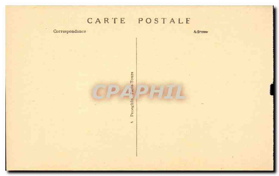 Chambord CPA Le chateau La grande lanterne — Back
