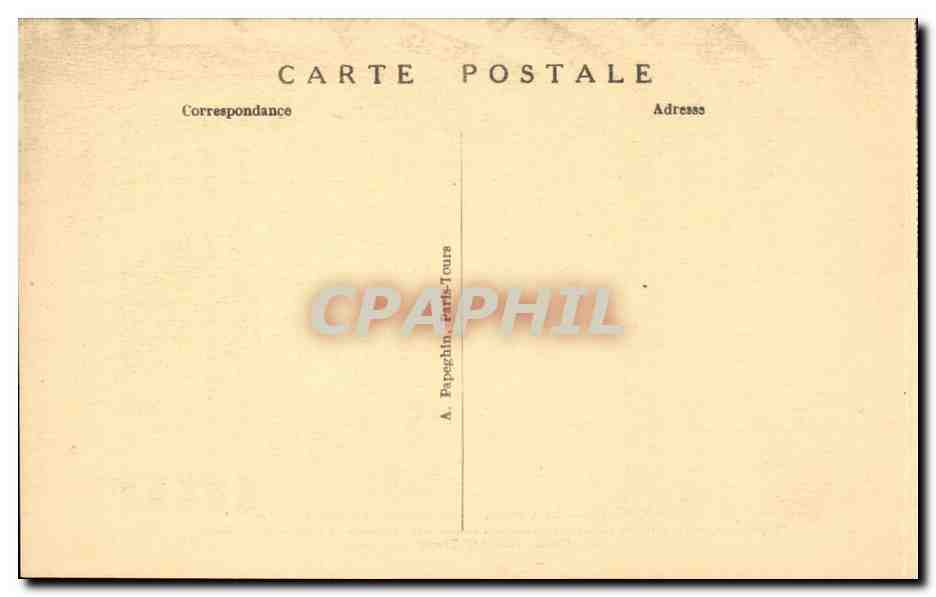 Chambord CPA Le chateau Chambre ou est ne le comte de Chambord — Verso