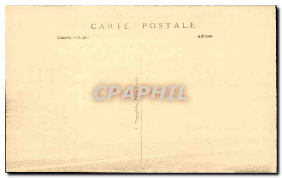 Chambord CPA Le chateau Facade septentrionale — Verso