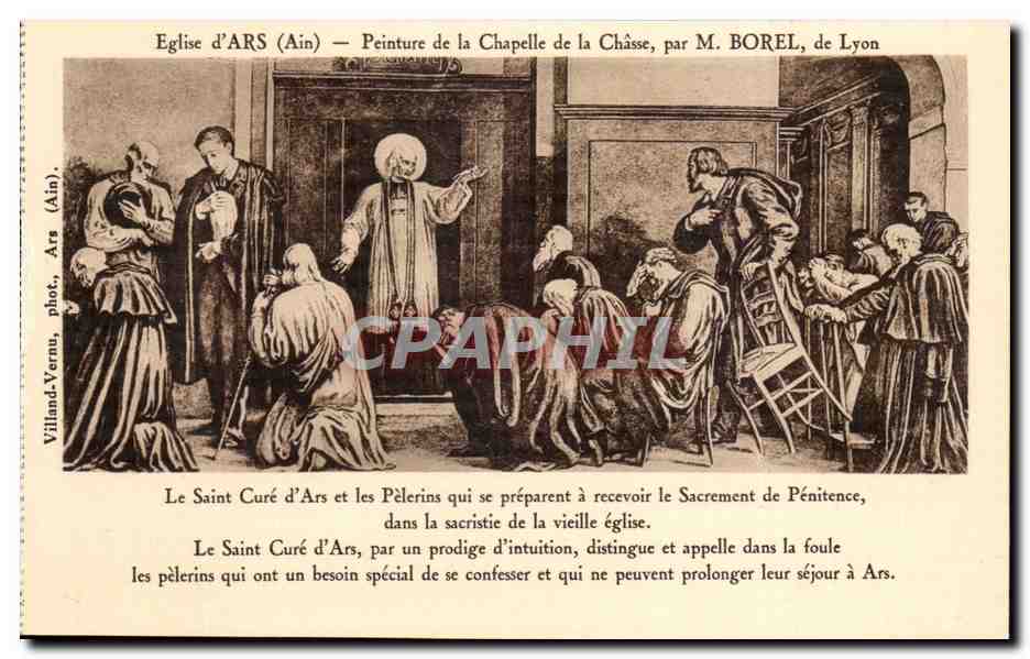 Église d'ARS (Ain) — Peinture de la Chapelle de la Châsse, par M. BOREL, de Lyon