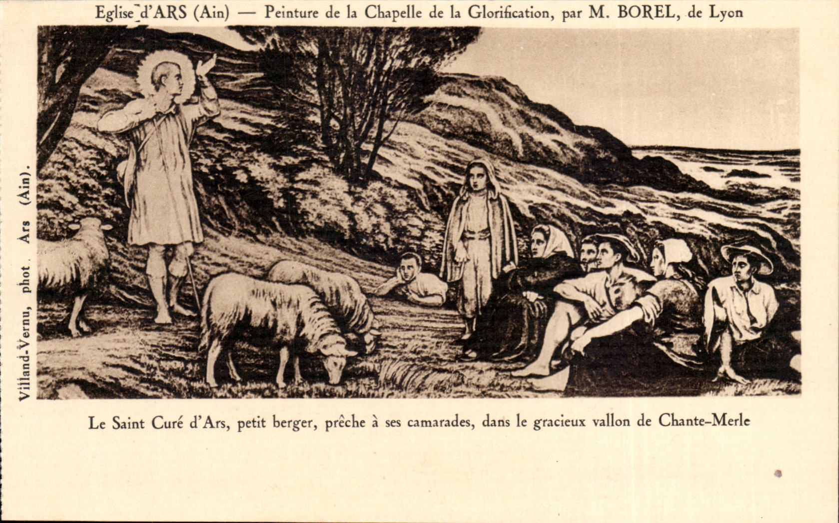 Église d'ARS (Ain) — Peinture de la Chapelle de la Glorification, par M. BOREL, de Lyon