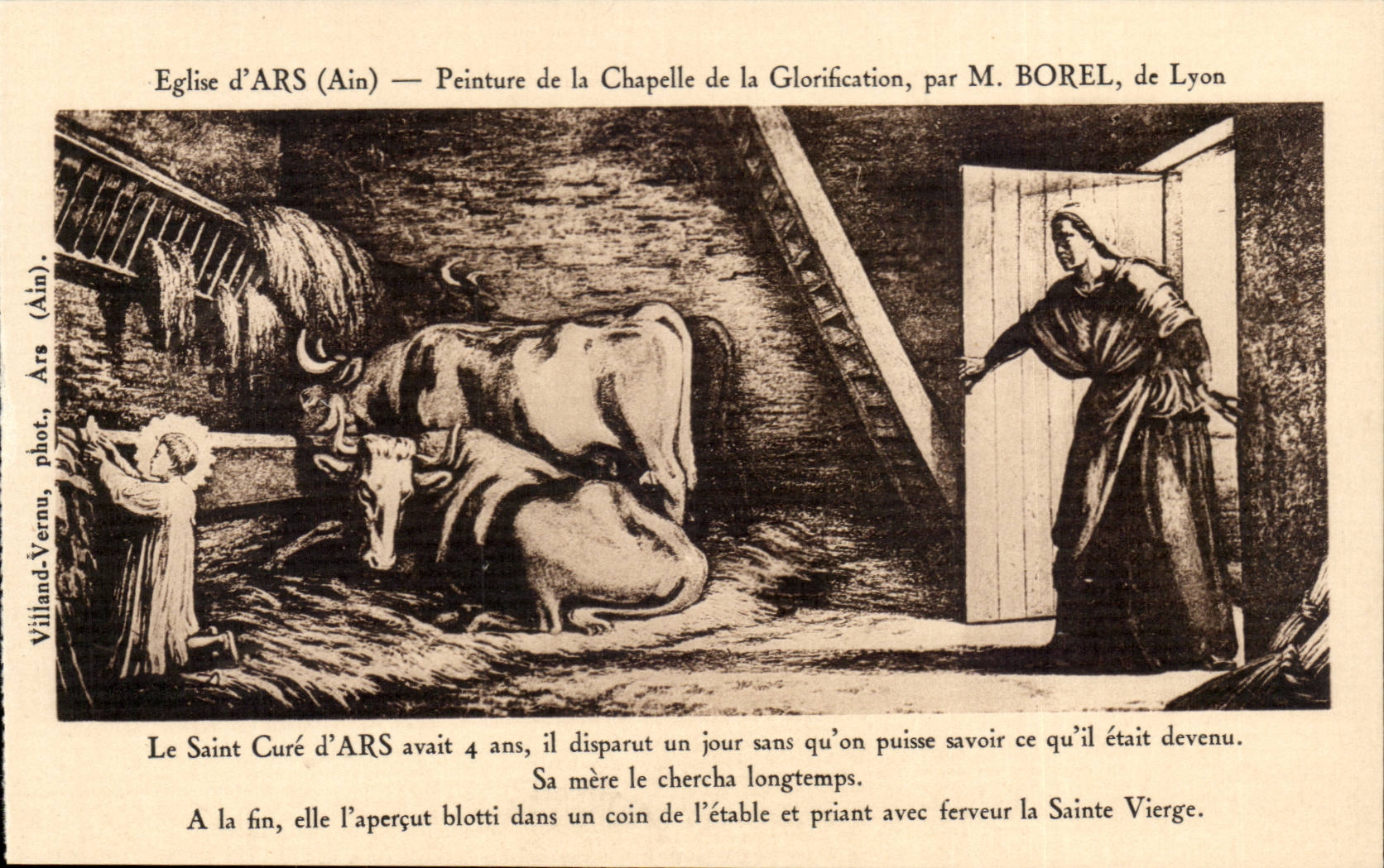 Église d'ARS (Ain) — Peinture de la Chapelle de la Glorification, par M. BOREL, de Lyon