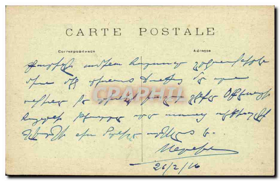 Paris CPA Rue Halevy — Rückseite