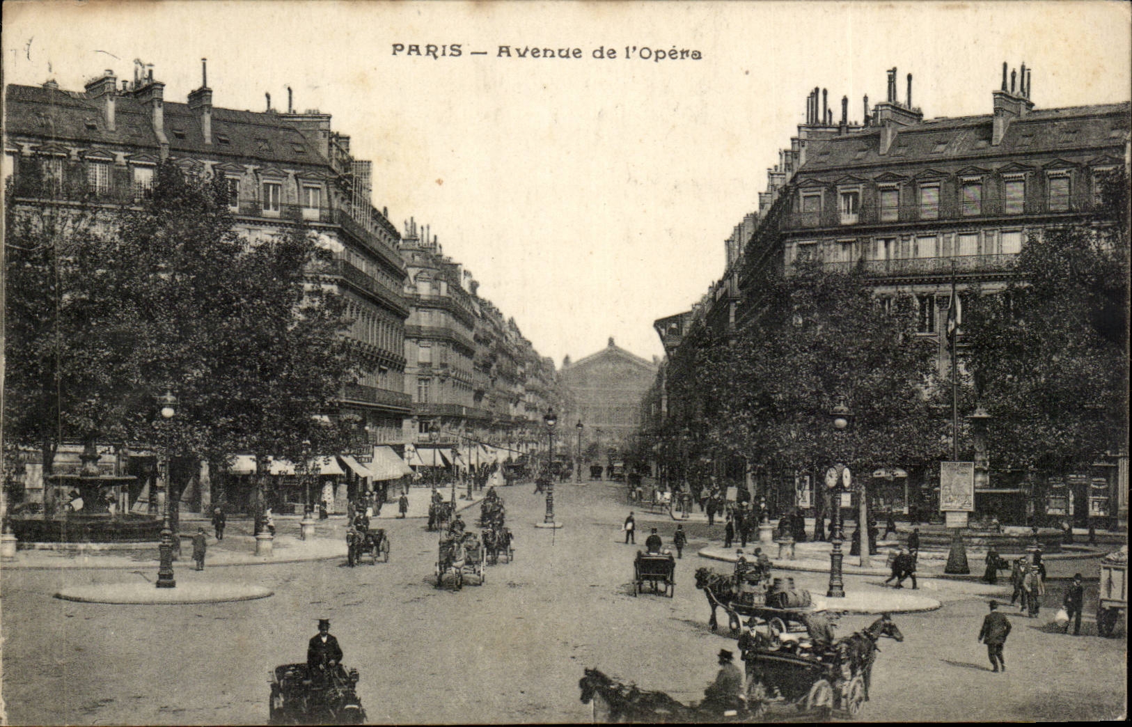 Paris CPA Avenue de l'opera