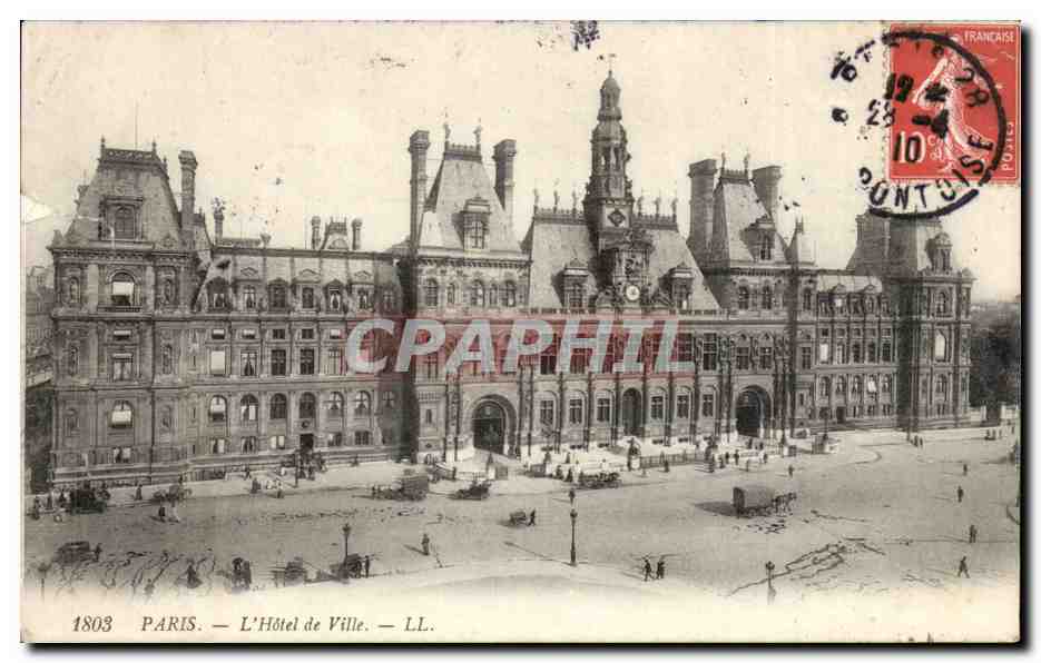 Paris CPA L'hotel de ville