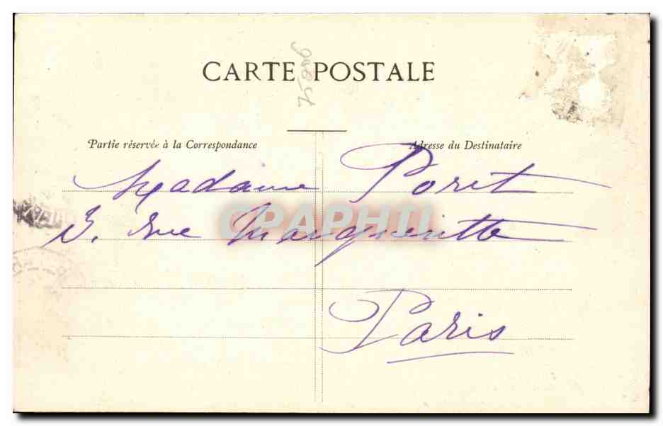 Paris CPA La fontaine Medicis — Rückseite