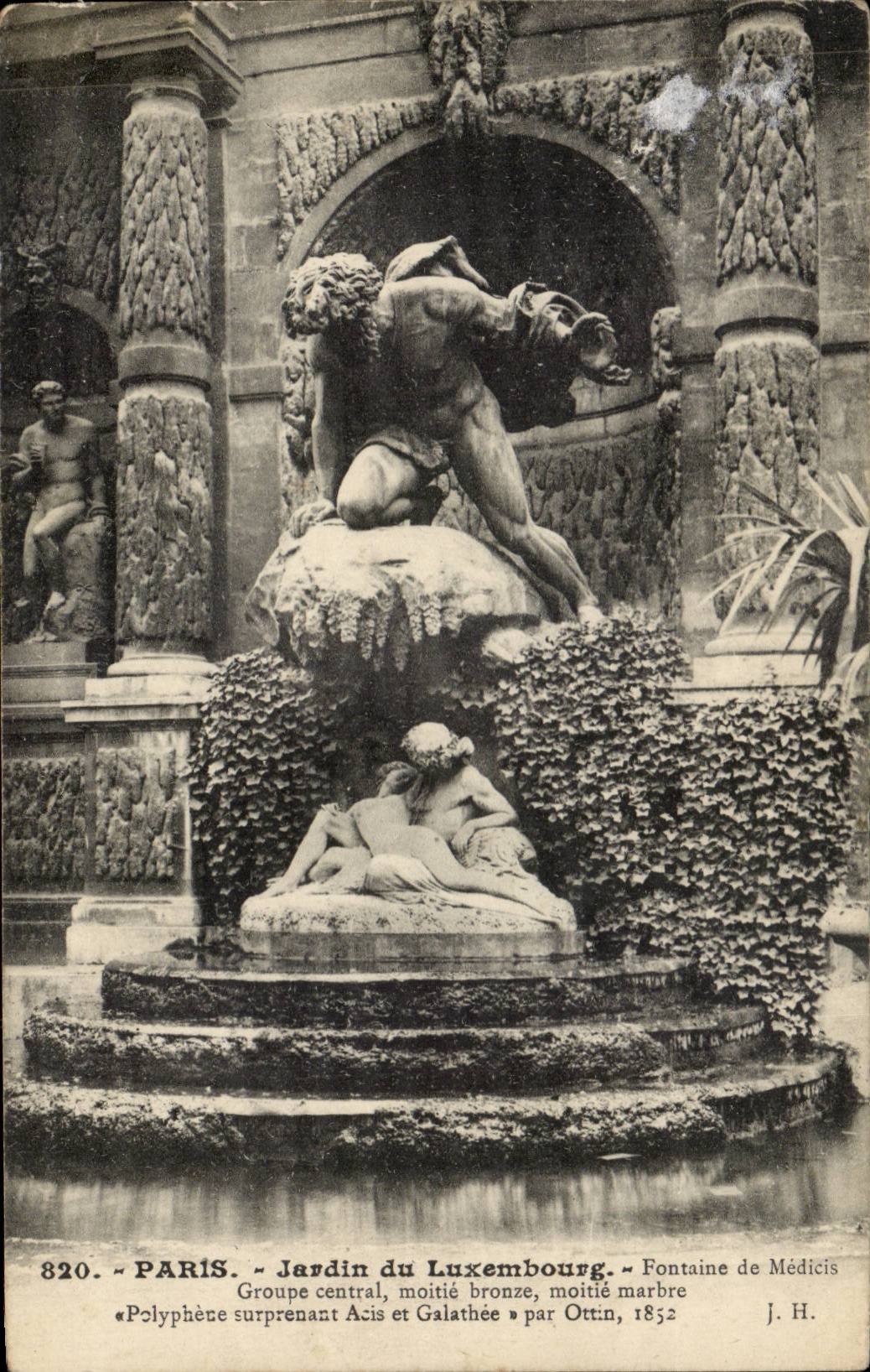 Paris CPA La fontaine Medicis Jardin du Luxembourg