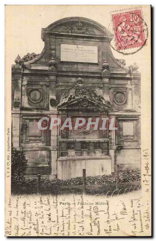 Paris CPA La fontaine Medicis Jardin du Luxembourg