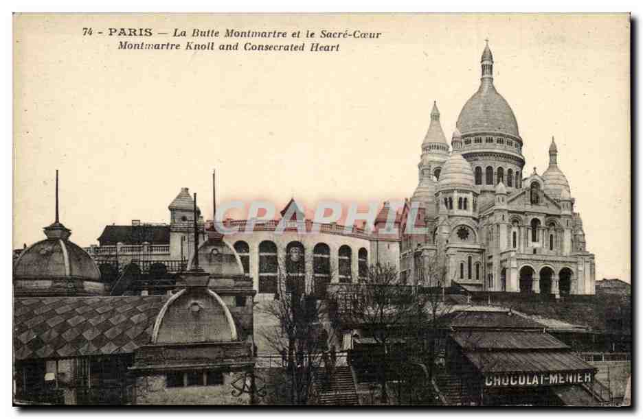 Paris CPA Basilique du Sacre Coeur Montmartre