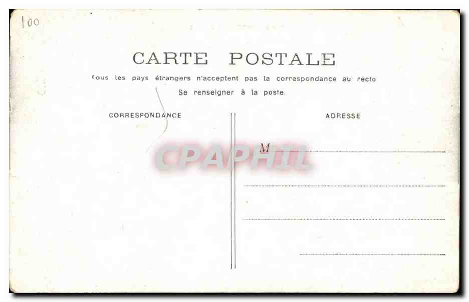Paris CPA Petit palais — Verso