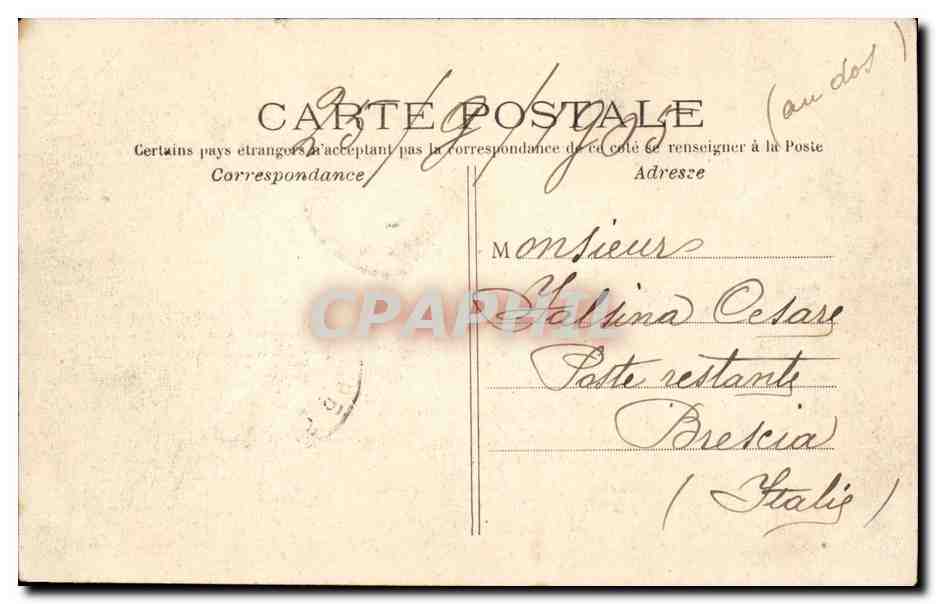 Paris CPA Bois de Boulogne Les bords du lac — Rückseite