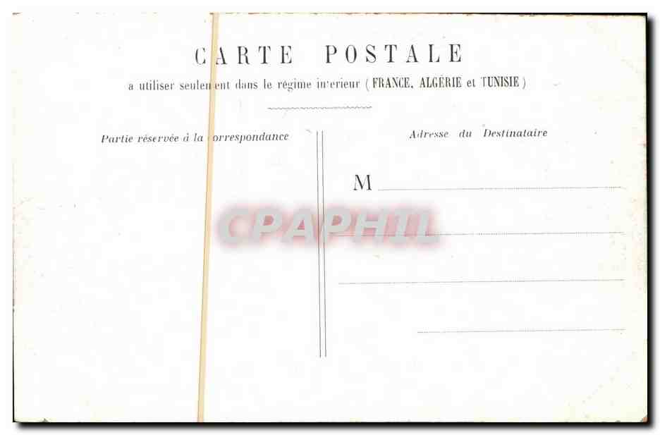 Paris CPA Avenue des Champs Elysees — Verso