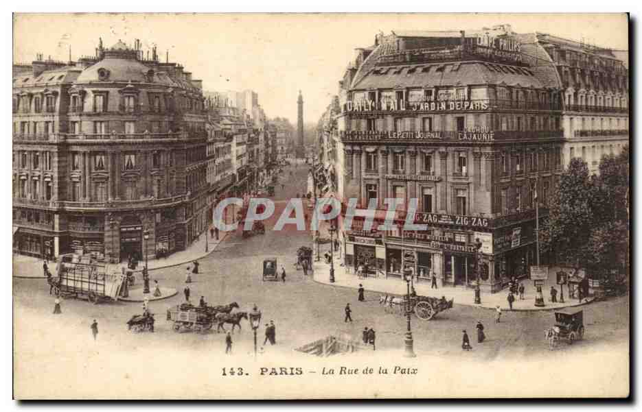 Paris CPA La rue de la Paix