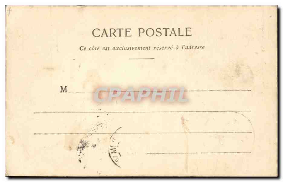 Paris CPA La grille du parc monceau — Rückseite