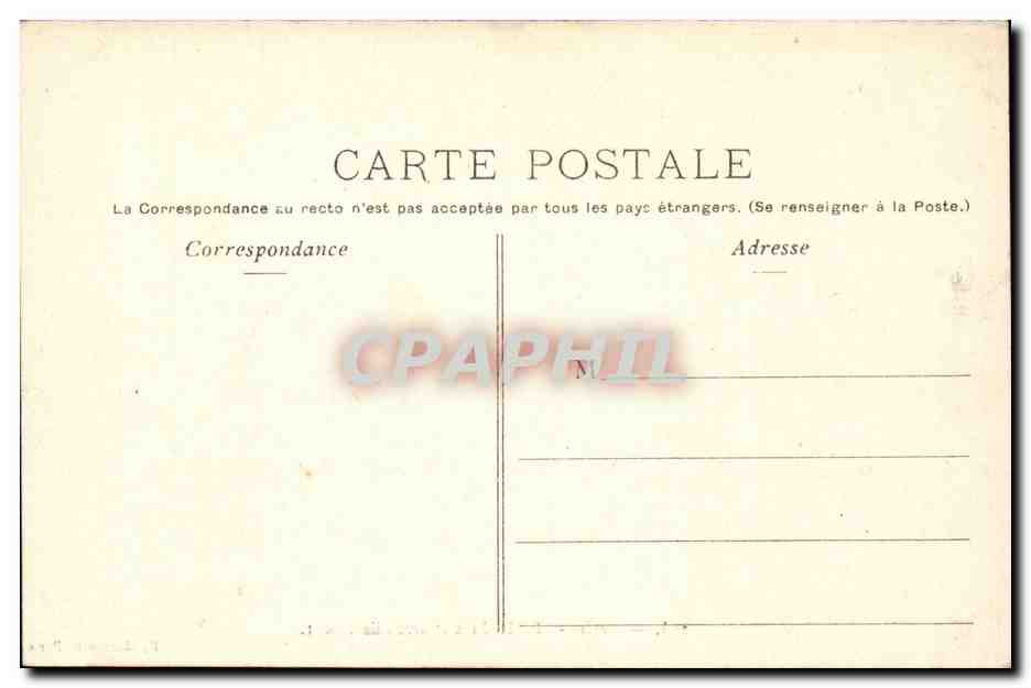 Paris CPA Mairie du 12eme  — Rückseite