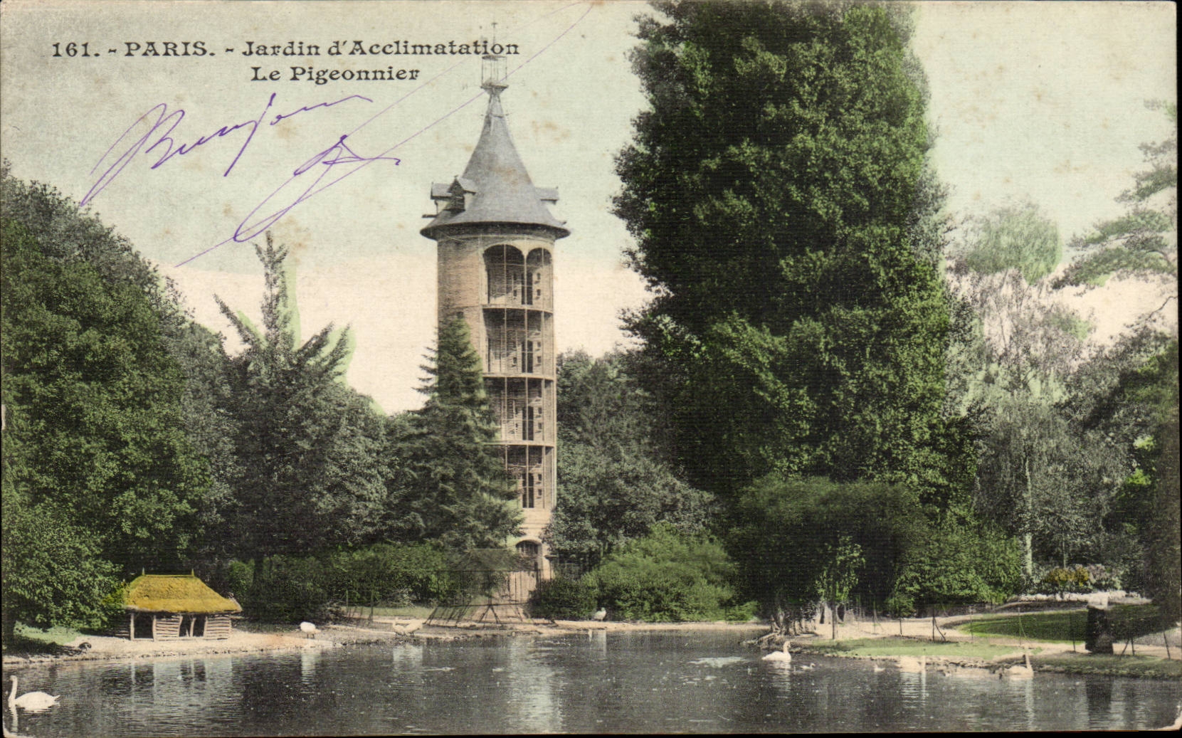 Paris CPA Jardin d'acclimatation Le pigeonnier (pigeon)