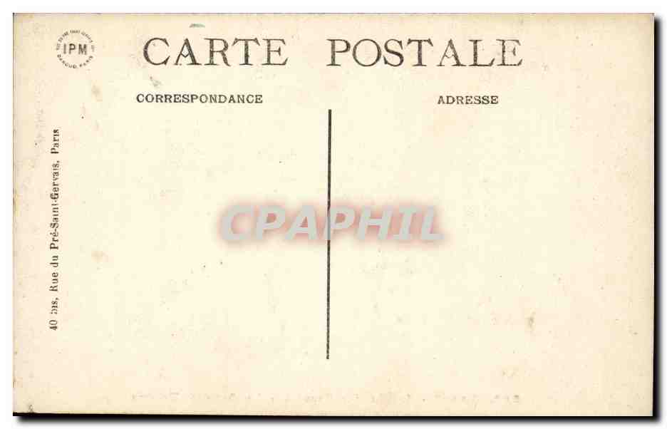 Paris CPA Jardin des plantes La grande voliere — Rückseite