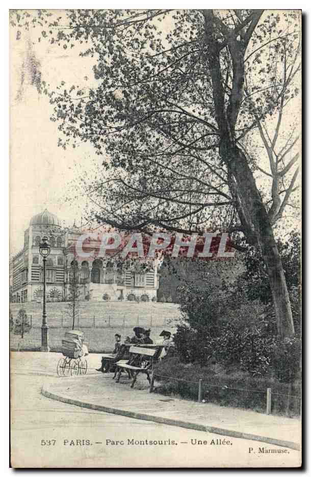 Paris CPA Parc Montsouris Une allee