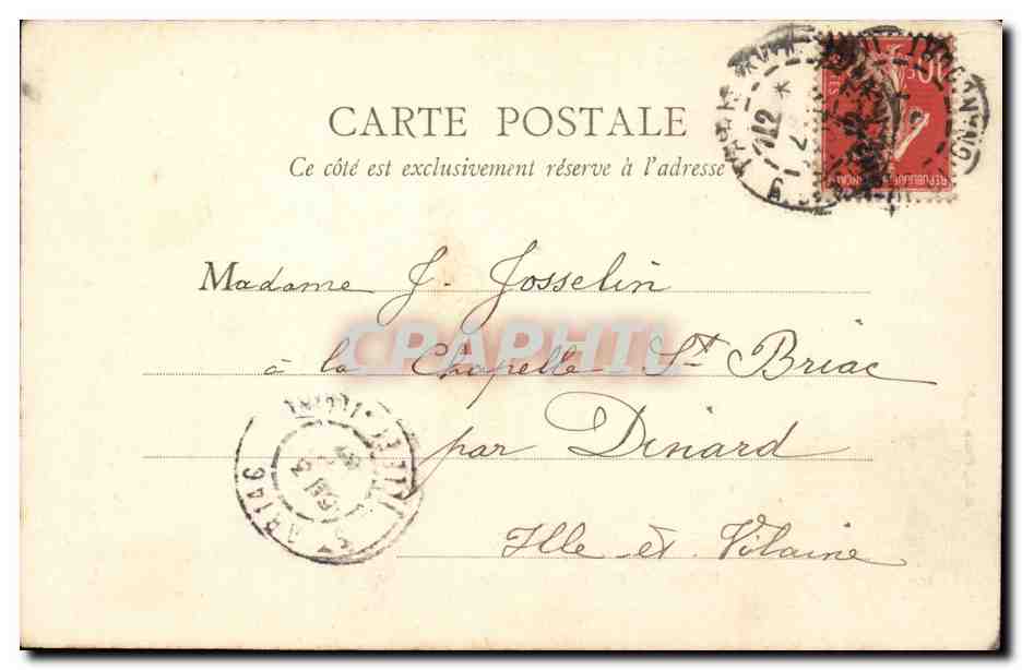 Paris CPA Eglise Saint Christophe — Rückseite