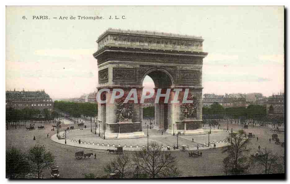 Paris CPA Arc de triomphe