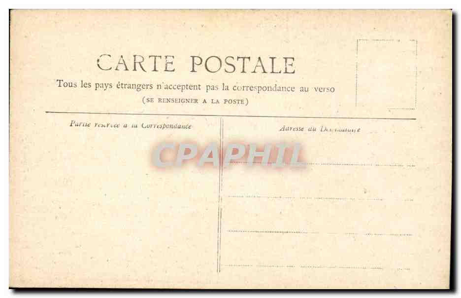 Paris CPA Place de la Republique — Verso