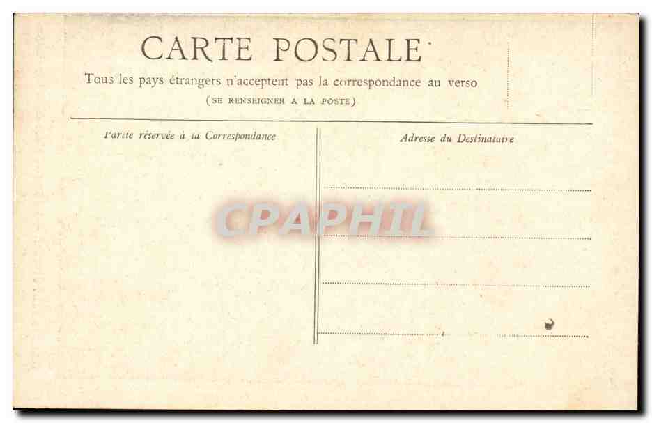 Paris CPA Place de la Republique — Verso