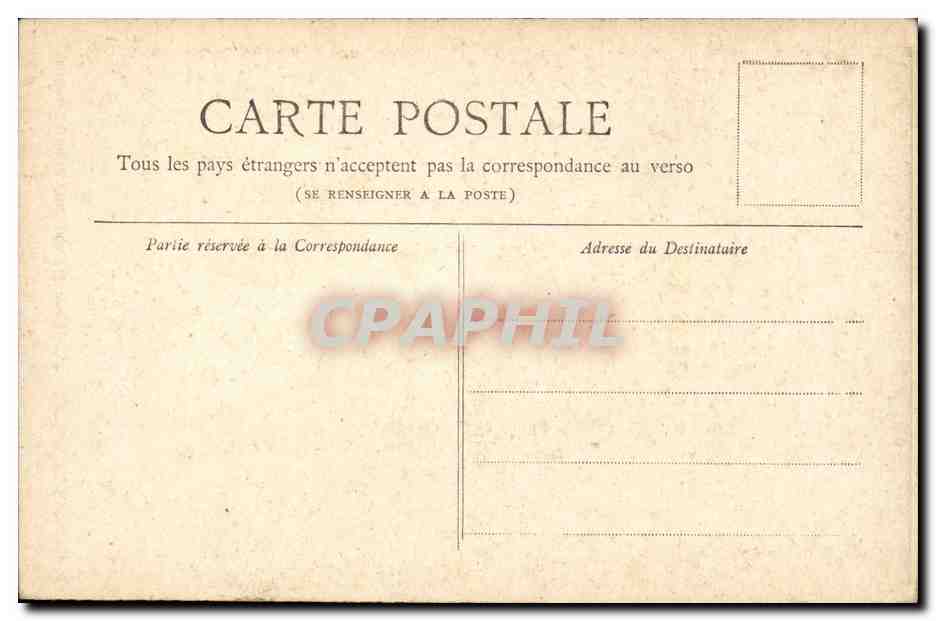 Paris CPA Horloge du palais de justice — Rückseite