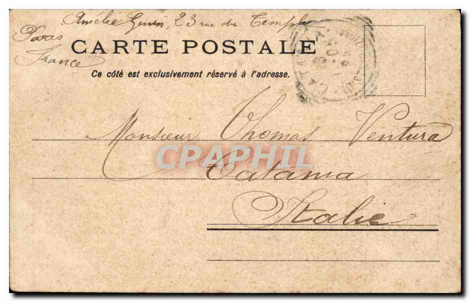 Paris CPA Jardin des plantes Le cedre du Liban (Lebanon) — Rückseite
