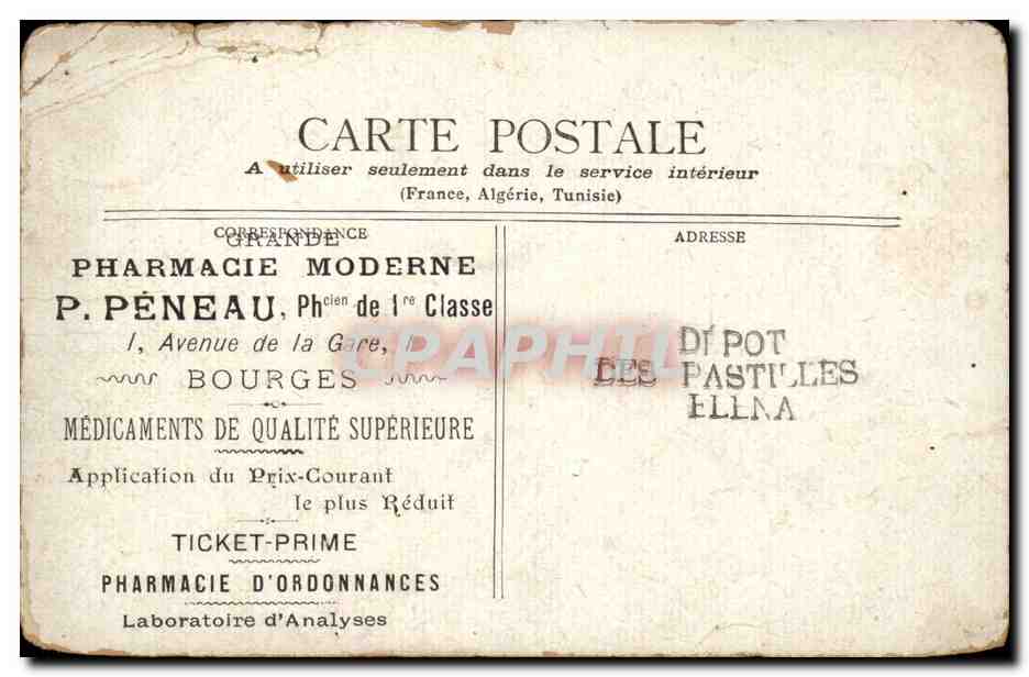 Ministère de la Marine — Paris — éditeur Staer, n° P.502 — Verso