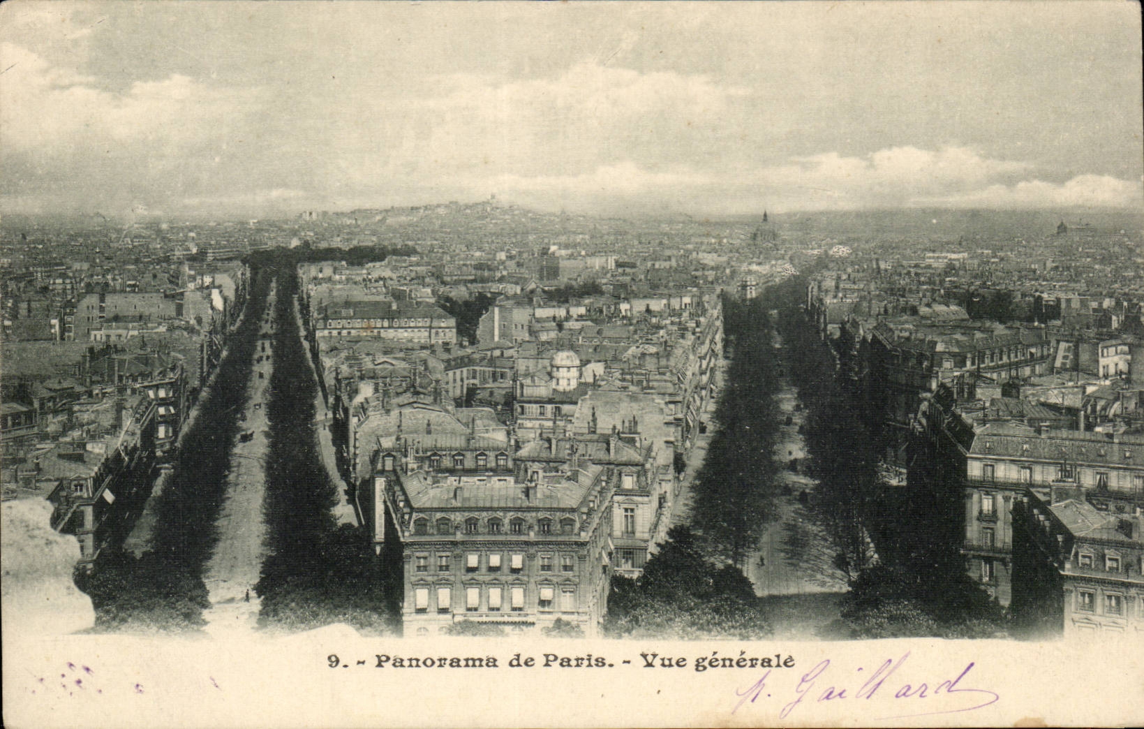 Paris CPA Panorama Vue generale