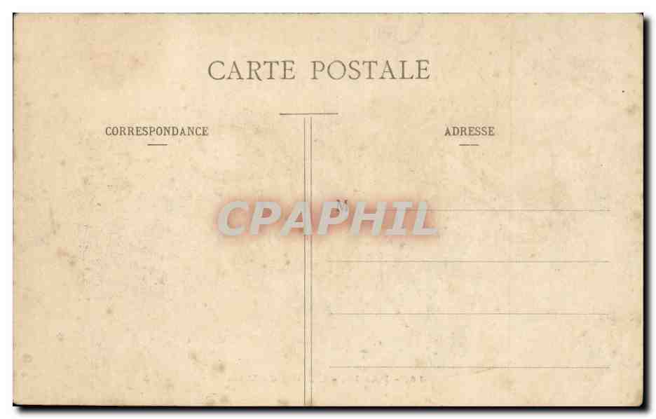Paris CPA L'hotel de ville — Verso