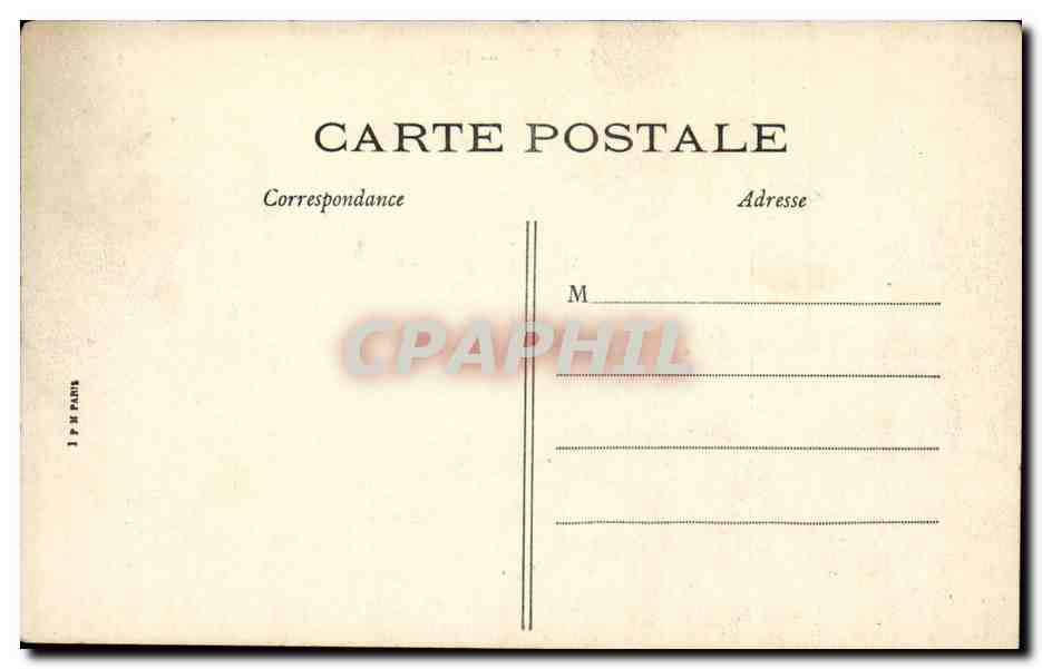 Paris CPA L'hotel de ville Salon et pont d'Arcole — Rückseite