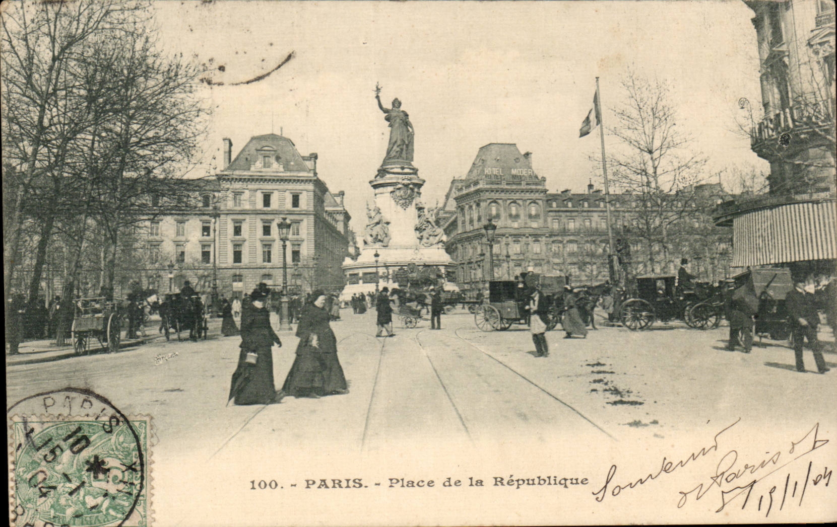 Paris CPA Place de la Republique