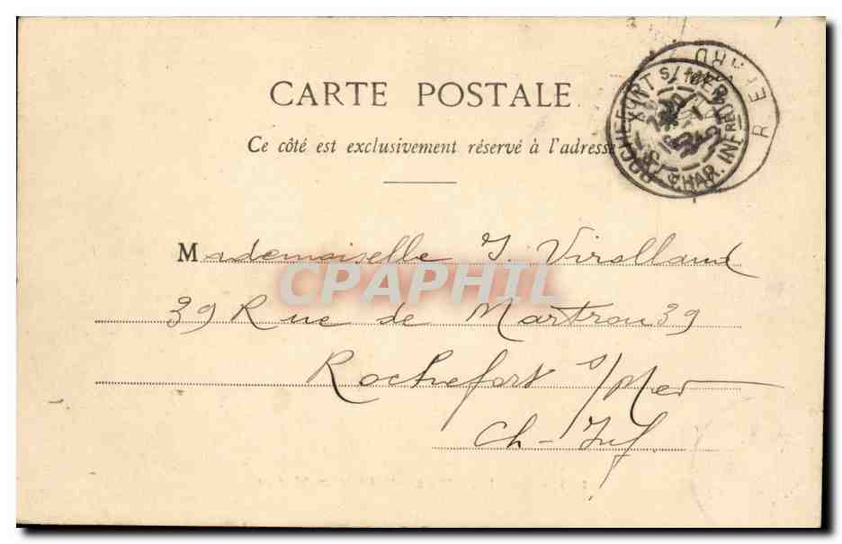 Paris CPA Place de la Republique — Rückseite