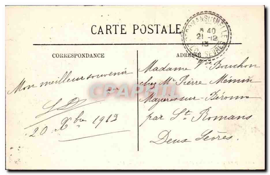 Paris CPA la gare d'Orleans et le quai d'orsay  — Rückseite