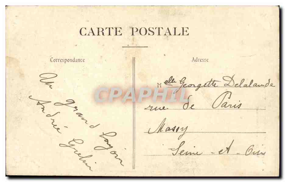 Paris CPA Funiculaire du Sacre Coeur Montmartre — Rückseite