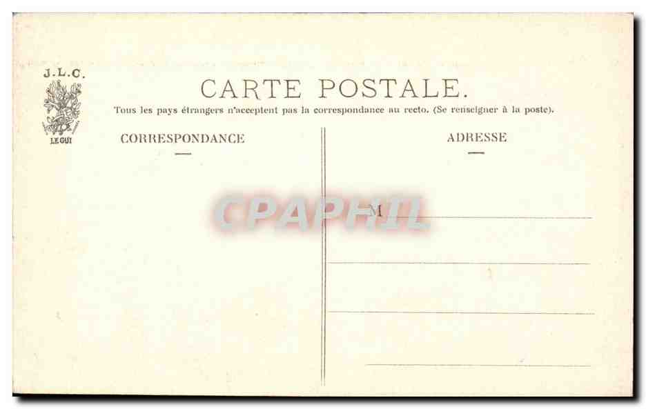 Paris CPA Les chimeres de Notre Dame — Rückseite