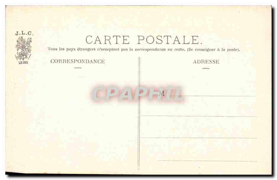 Paris CPA Les chimeres de Notre Dame — Verso