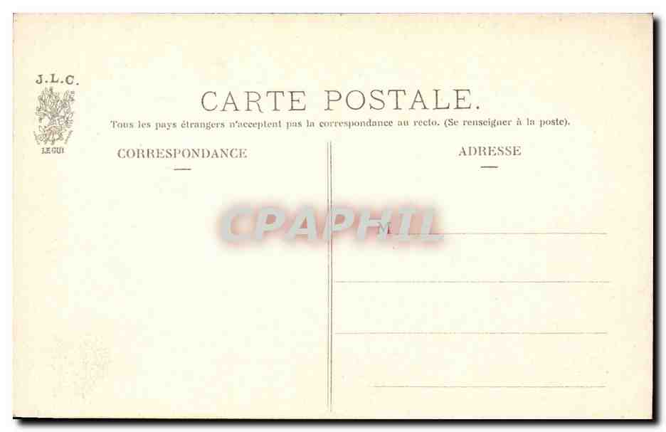 Paris CPA Les chimeres de Notre Dame — Verso