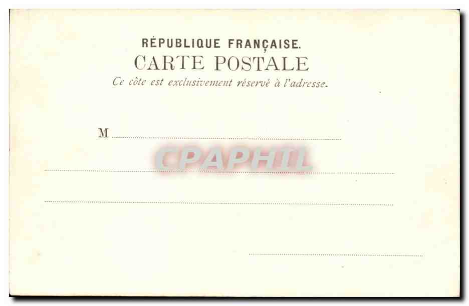 Paris CPA Luxembourg Fontaine Medicis — Rückseite