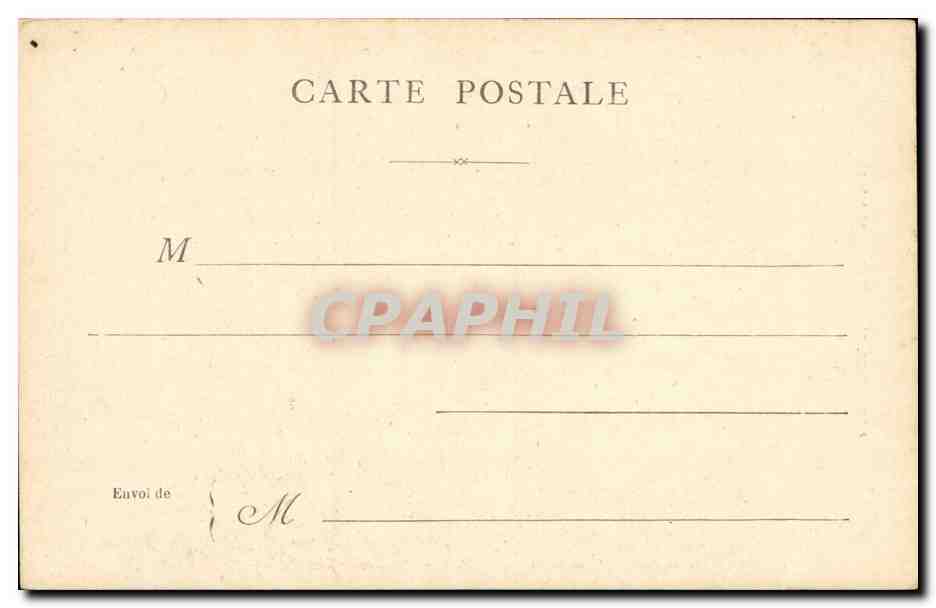 Paris CPA la statue de Danton — Verso