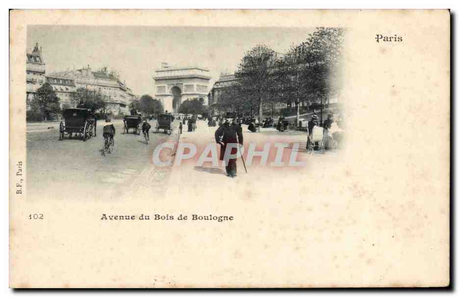 Paris CPA Avenue du Bois de Boulogne