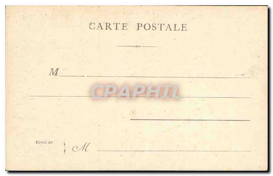Paris CPA La statue de Moliere — Verso