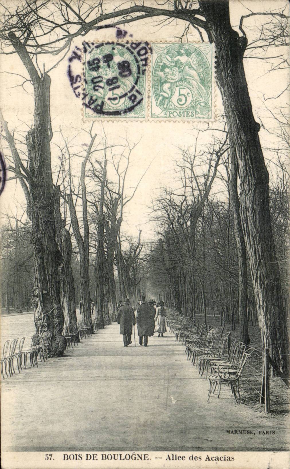 Paris CPA Bois de Boulogne Allee des Acacias