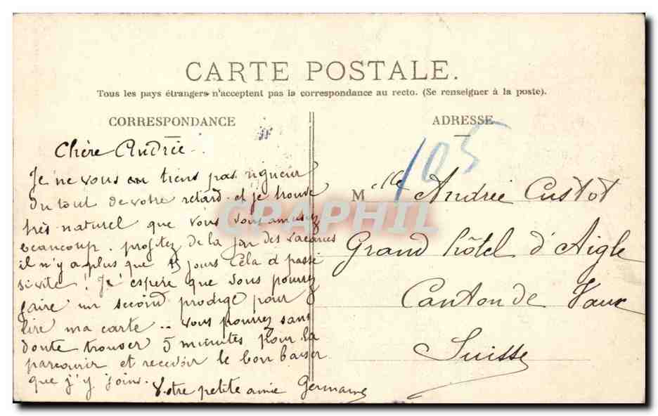 Paris CPA Bois de Boulogne Allee des Acacias — Rückseite