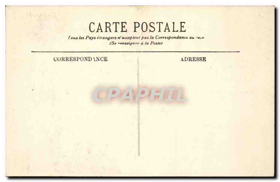 Paris CPA La chapelle des Invalides — Rückseite
