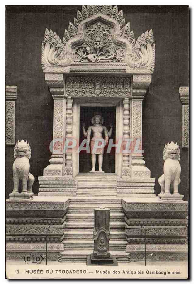 Paris CPA Musee des Antiquites cambodgiennes