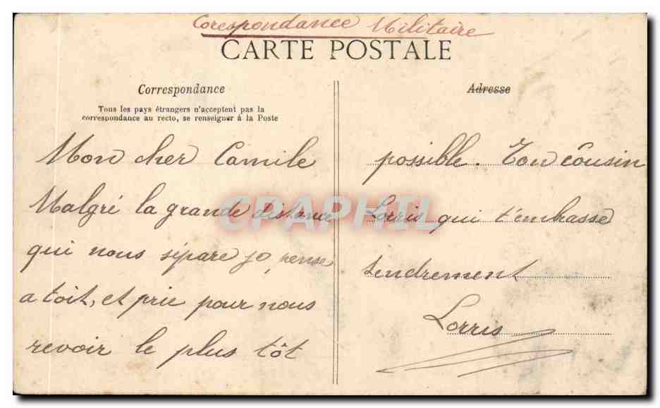 Paris CPA Gare d'Orsay Gare d'Orleans — Rückseite