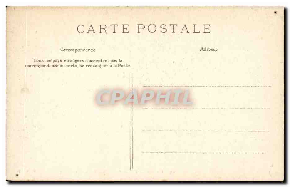 Paris CPA Hotel de ville Salle des fetes — Verso
