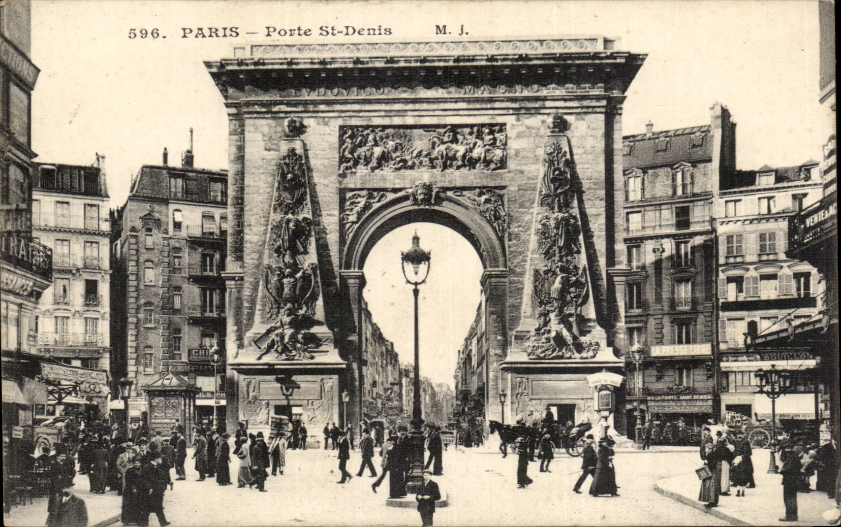 Paris CPA porte St DEnis